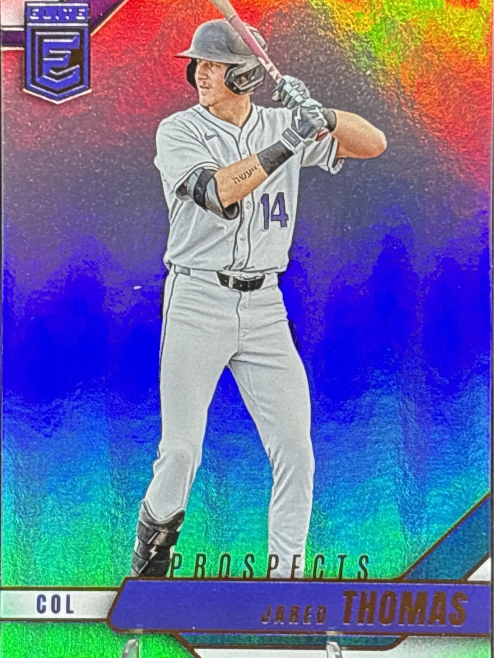 Panini Elite Prospects Jared Thomas Baseball Card